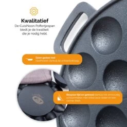 CuisiNoon® Poffertjespan Premium - Complete Poffertjesmaker Set - Inclusief Bakboek 10 CuisiNoon® Poffertjespan Premium - Complete Poffertjesmaker Set - Inclusief Bakboek -Korting Op Keukengerei 1200x1200 286