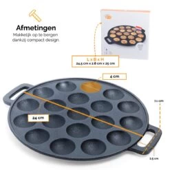 CuisiNoon® Poffertjespan Premium - Complete Poffertjesmaker Set - Inclusief Bakboek 15 CuisiNoon® Poffertjespan Premium - Complete Poffertjesmaker Set - Inclusief Bakboek -Korting Op Keukengerei 1200x1200 291