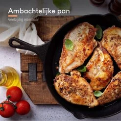 Ocina Gietijzeren Pan – ø30,5cm - Skillet - Koekenpan – Hapjespan – Koekenpan Inductie – Koekenpannenset - Gietijzeren Pan Bbq - Gietijzer -Korting Op Keukengerei 1200x1200 349