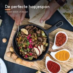 Ocina Gietijzeren Pan – ø30,5cm - Skillet - Koekenpan – Hapjespan – Koekenpan Inductie – Koekenpannenset - Gietijzeren Pan Bbq - Gietijzer -Korting Op Keukengerei 1200x1200 351