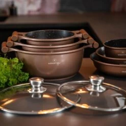 Herenthal Inductie Pannenset- Luxe 10-delige Koekenpannenset - Voor Alle Warmtebronnen - Met Glazen Deksels - Koper 14 Herenthal Inductie Pannenset- Luxe 10-delige Koekenpannenset - Voor Alle Warmtebronnen - Met Glazen Deksels - Koper -Korting Op Keukengerei 1200x1200 38