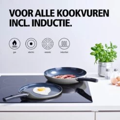 BRABANTIA INDU+ Pannenkoekenpan - Keramische Antiaanbaklaag - Ø 24 Cm - Inductie - Pfas Vrij -Korting Op Keukengerei 1200x1200 402