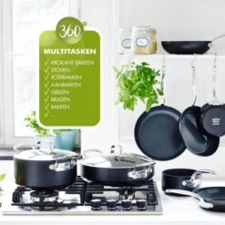 GreenPan Barcelona Infinity Pro Koekenpannenset Ø 24cm + Ø 28cm - Zwart - Inductie - PFAS-vrij 24 GreenPan Barcelona Infinity Pro Koekenpannenset Ø 24cm + Ø 28cm - Zwart - Inductie - PFAS-vrij -Korting Op Keukengerei 1200x1200 606