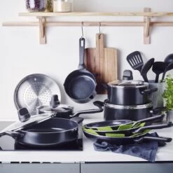 GreenPan Memphis Pannenset - 20-delig - Zwart - Inductie - PFAS-vrij 12 GreenPan Memphis Pannenset - 20-delig - Zwart - Inductie - PFAS-vrij -Korting Op Keukengerei 1200x1200 62