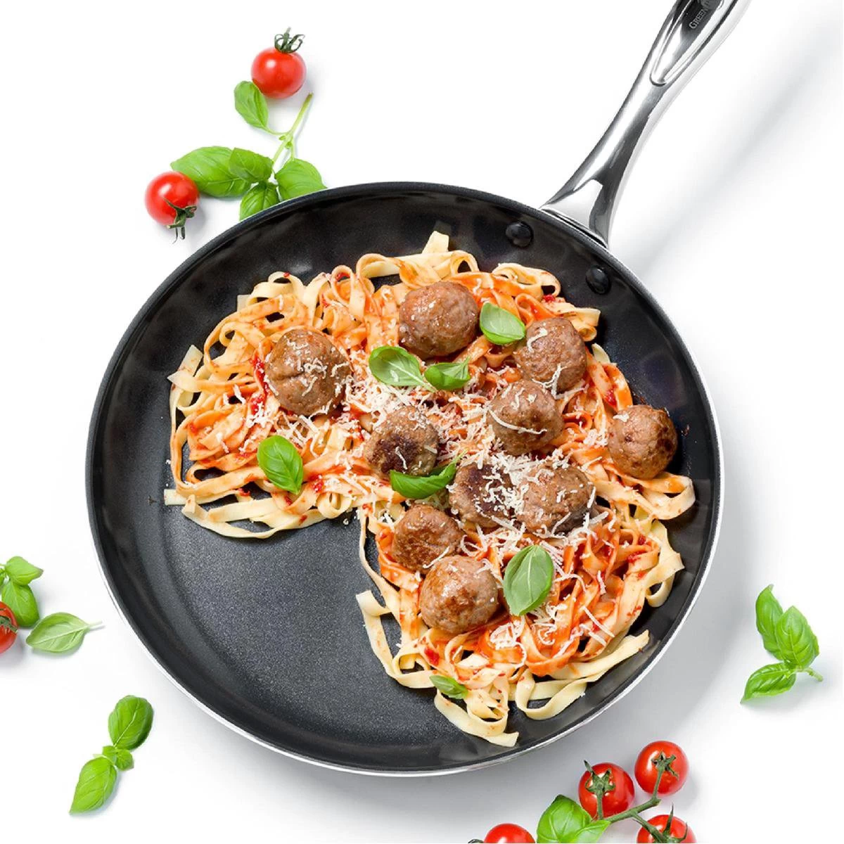 GreenPan Brussels Koekenpan 20cm - Zwart - Inductie - PFAS-vrij 5 GreenPan Brussels Koekenpan 20cm - Zwart - Inductie - PFAS-vrij - Afbeelding 5