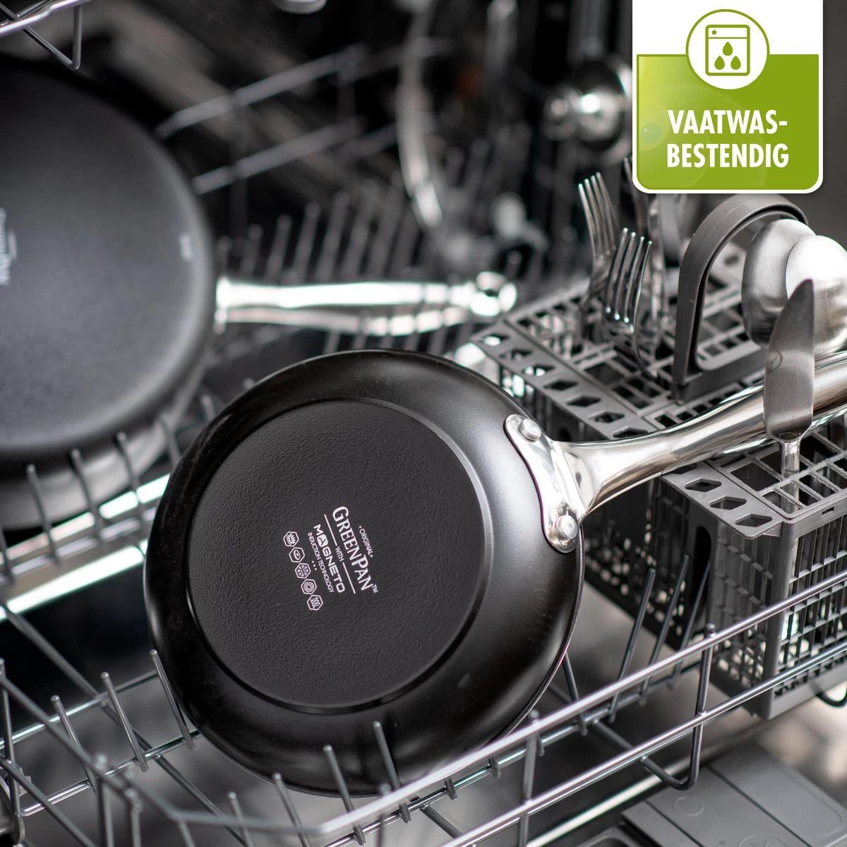 GreenPan Brussels Koekenpan 20cm - Zwart - Inductie - PFAS-vrij 6 GreenPan Brussels Koekenpan 20cm - Zwart - Inductie - PFAS-vrij - Afbeelding 6