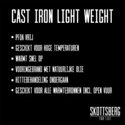 Skottsberg Koekenpan Cast Iron 28 Cm Gietijzer -Korting Op Keukengerei 1200x1200 762