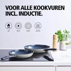 BRABANTIA INDU+ Koekenpan - Keramische Antiaanbaklaag - Ø 24 Cm - Inductie - Pfas Vrij -Korting Op Keukengerei 1200x1200 793