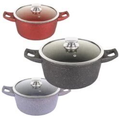 Royalty Line - Marble Soep/braadpan - Met Glazen Deksel Zwart - 20 CM. RL-BS20ML -Korting Op Keukengerei 1200x1200 82