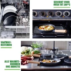 GreenChef Vintage Wokpan 28cm/3.7L - Zwart - Inductie - PFAS-vrij -Korting Op Keukengerei 1200x1200 861