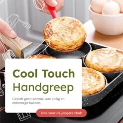 Merkloos Pancake Pan - Omeletpan - Eierpan - Anti Aanbaklaag - PFAS Vrij - Pancake Maker - Geschikt Voor Alle Warmtebronnen - Inductie Pannen -Korting Op Keukengerei 1200x1200 899