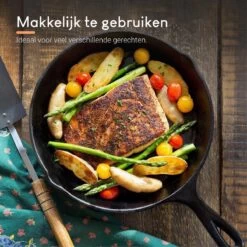 Ocina Gietijzeren Pan – Set Van 3 Stuks – ø25cm, ø19.5cm En ø16cm - Skillet - Koekenpan – Hapjespan – Koekenpan Inductie – Koekenpannenset - Gietijzeren Pan Bbq - Gietijzer - Incl. Receptenboek -Korting Op Keukengerei 1200x1200 937