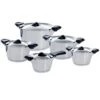 BK Q-linair Classic Pannenset - 5 Delig - RVS - Veilig Afgietsysteem - Inductie