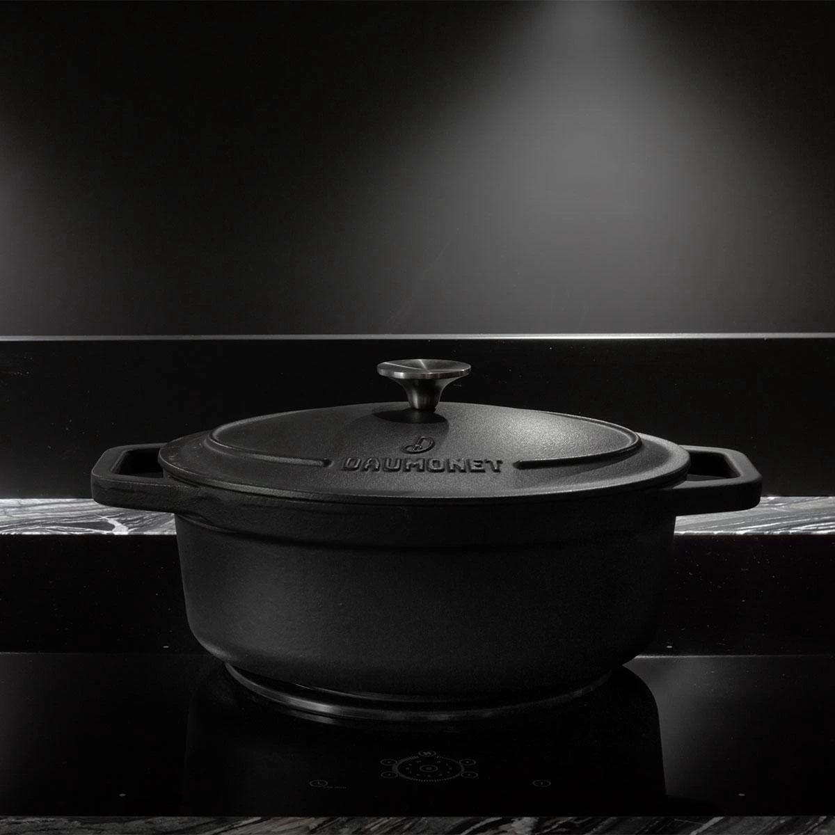 Gietijzeren Braadpan - Sudderpan Zwart Van Daumonet - Ovaal - Ø 29 Cm - 3 Liter - 100% PFAS & PFOA Vrij - Emaille - Geschikt Voor Alle Warmtebronnen - Elektrisch - Gas - Halogeen - Inductie - Keramisch - Vaatwasserbestendig 12 Gietijzeren Braadpan - Sudderpan Zwart Van Daumonet - Ovaal - Ø 29 Cm - 3 Liter - 100% PFAS & PFOA Vrij - Emaille - Geschikt Voor Alle Warmtebronnen - Elektrisch - Gas - Halogeen - Inductie - Keramisch - Vaatwasserbestendig - Afbeelding 12