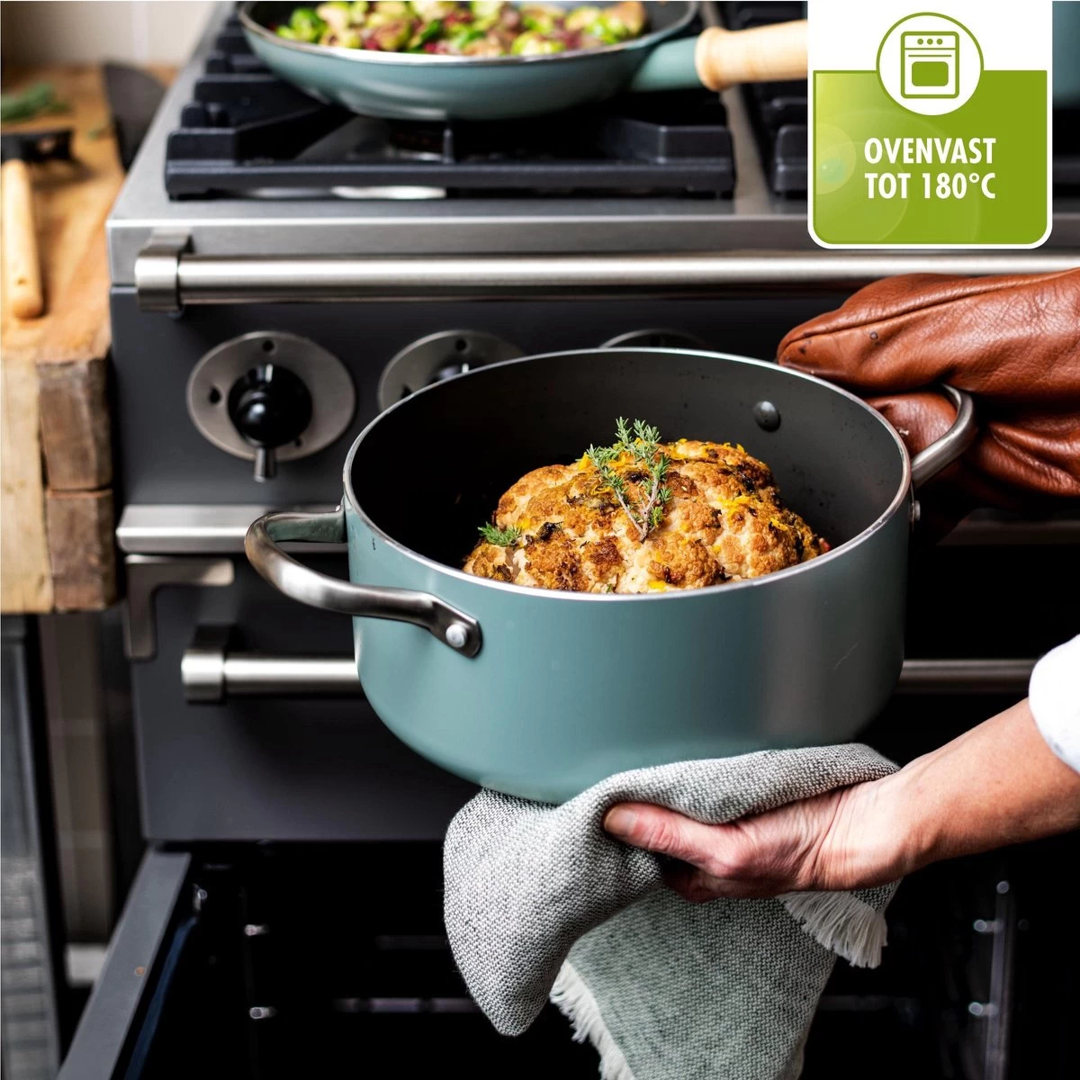 GreenPan Mayflower Wok - Ø 28 Cm - Keramisch - Inductie 7 GreenPan Mayflower Wok - Ø 28 Cm - Keramisch - Inductie - Afbeelding 7