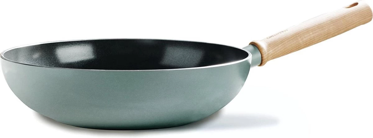 GreenPan Mayflower Wok - Ø 28 Cm - Keramisch - Inductie 1 GreenPan Mayflower Wok - Ø 28 Cm - Keramisch - Inductie