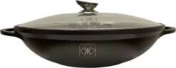 Kookkunst Holland Wokpan Met Glazen Deksel Ø 32 Cm - Inductie - PFOA Vrij