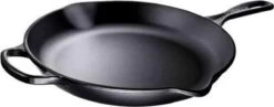 Le Creuset - Gietijzeren Ronde Skillet In Mat Zwart 23cm -Korting Op Keukengerei 1200x472 1