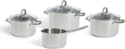 BK Essentials Pannenset - 4-delig - RVS – Geschikt Voor Alle Warmtebronnen