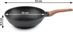 Rosmarino Black Line - Wokpan - Ø30cm - 100% PFAS & PFOA Vrij - Gegoten Aluminium - Non-stick Minerale Coating - Ergonomische Handgreep - Geschikt Voor Alle Warmtebronnen & Vaatwasser 16 Rosmarino Black Line - Wokpan - Ø30cm - 100% PFAS & PFOA Vrij - Gegoten Aluminium - Non-stick Minerale Coating - Ergonomische Handgreep - Geschikt Voor Alle Warmtebronnen & Vaatwasser -Korting Op Keukengerei 1200x525 2