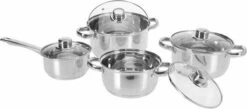 Excellent Houseware Pannenset RVS 8 Delig - -Korting Op Keukengerei 1200x531