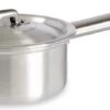 Steelpan/sauspan/juspan Zilverkleurig 26 X 14 X 8 Cm Van 0.6 Liter Aluminium - Met Handige Deksel - Kookpannen