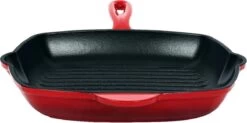 Cdealsz® Grillpan Gietijzer - Inductie - Rood - 28 Cm -Korting Op Keukengerei 1200x597 10