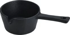 Excellent Houseware Gietijzeren Saus/tapas/serveerpannetje Met Steel - D9,5 Cm