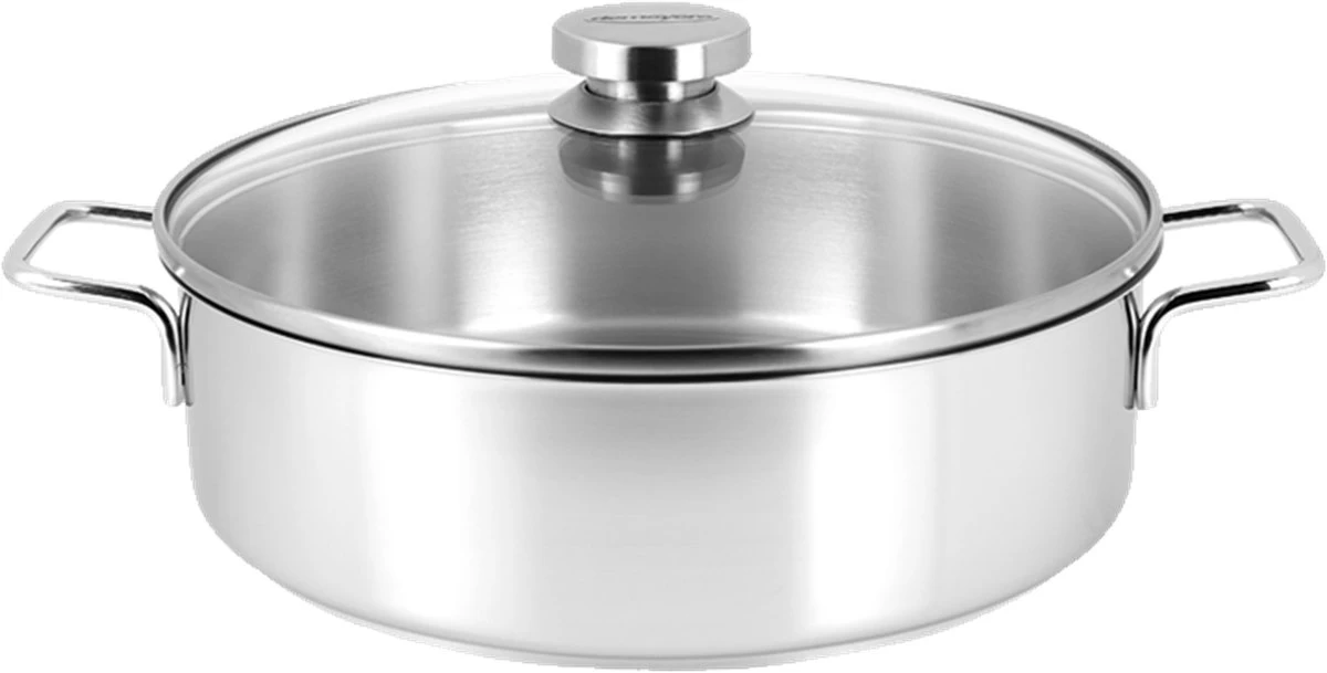 Demeyere Apollo 7 - Kookpan - 24 Cm - Met Glazen Deksel 2 Demeyere Apollo 7 - Kookpan - 24 Cm - Met Glazen Deksel - Afbeelding 2