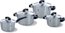 BK Conical Cool Pannenset - 4-delig - RVS – Geschikt Voor Alle Warmtebronnen -Korting Op Keukengerei 1200x621 1