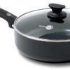 GreenPan Cambridge Hapjespan Met Deksel 24cm - Zwart - Inductie - PFAS-vrij