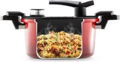 Rosmarino - Snelkookpan Met Glazen Deksel - Zwart - Ø24cm - 5 Liter - 100% PFAS & PFOA Vrij - Aluminium - Pressure Cooker - Non-stick Minerale Coating - Ergonomische Handgrepen - Geschikt Voor Alle Warmtebronnen 16 Rosmarino - Snelkookpan Met Glazen Deksel - Zwart - Ø24cm - 5 Liter - 100% PFAS & PFOA Vrij - Aluminium - Pressure Cooker - Non-stick Minerale Coating - Ergonomische Handgrepen - Geschikt Voor Alle Warmtebronnen -Korting Op Keukengerei 1200x622 6