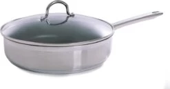 BK Allround Hapjespan Ø 28 Cm - Met Glazen Deksel - Inductie - PFAS-vrij