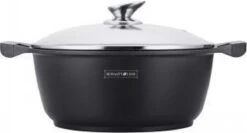 Royalty Line - Marble Soep/braadpan - Met Glazen Deksel Zwart - 24 CM. RL-BS24ML -Korting Op Keukengerei 1200x644 2