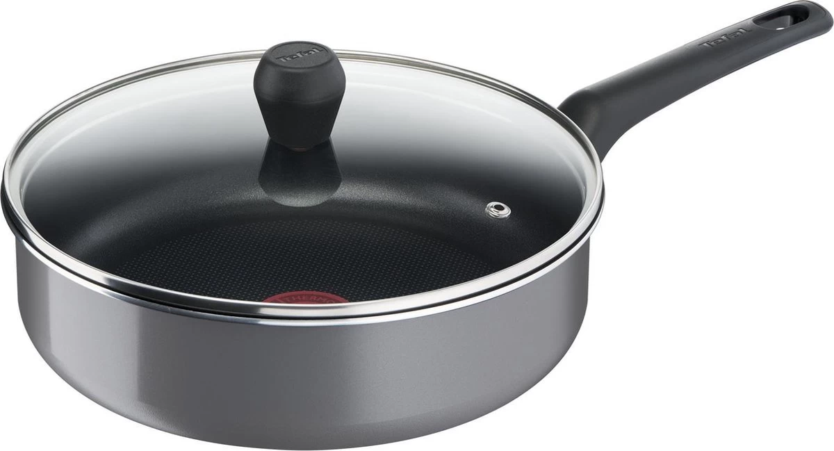 Tefal Easy Plus Hapjespan - Ø 24 Cm + Deksel - Niet Geschikt Voor Inductie 5 Tefal Easy Plus Hapjespan - Ø 24 Cm + Deksel - Niet Geschikt Voor Inductie - Afbeelding 5