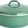 Lite-Body - Magnus Braadpan 24cm/2,5 L Met Deksel- Emaille- Olijf Groen - Inductie