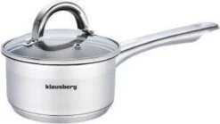 Klausberg 7131 - Steelpan Met Deksel - Sauspan - 12 Cm - 0.5 Liter