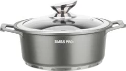 Swiss Pro+ | Set 14 Delige Pannenset | Inductie - Pannensets - Glazen Deksel - Met Afneembare Handgreep - Marmeren Interieur -PFAS-vrij | Grey / Silver 19 Swiss Pro+ | Set 14 Delige Pannenset | Inductie - Pannensets - Glazen Deksel - Met Afneembare Handgreep - Marmeren Interieur -PFAS-vrij | Grey / Silver -Korting Op Keukengerei 1200x675 35