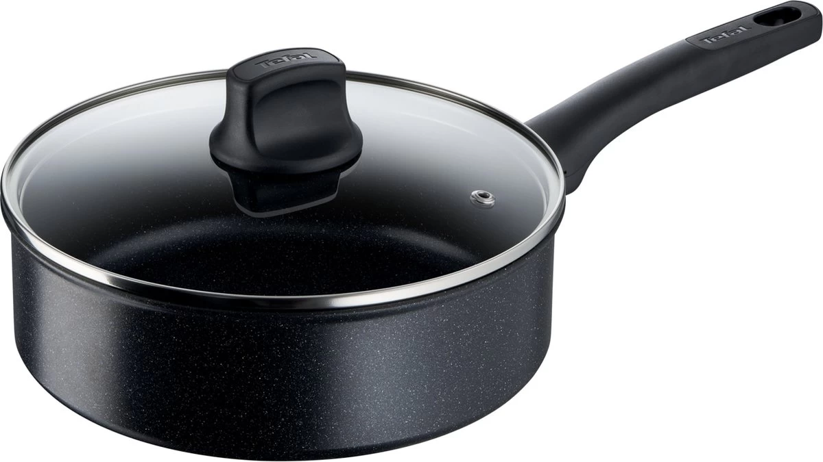 Tefal Black Stone Hapjespan - Ø 24 Cm 1 Tefal Black Stone Hapjespan - Ø 24 Cm