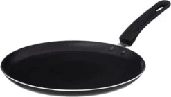 Zwarte Crêpe Pan 26 Centimeter Aluminium Inductiepan - Zwarte Pannenkoekenpan - Pan Met Steel