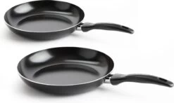 VitaVerde Expert Koekenpannenset Ø 24cm + Ø 28cm - Zwart - Inductie - PFAS-vrij