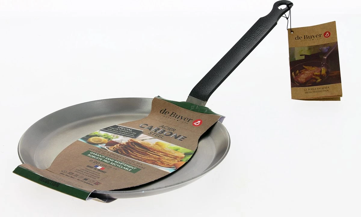 De Buyer Carbone Plus Crêpe- En Pannenkoekenpan - Ø 26cm - Plaatstaal 5 De Buyer Carbone Plus Crêpe- En Pannenkoekenpan - Ø 26cm - Plaatstaal - Afbeelding 5
