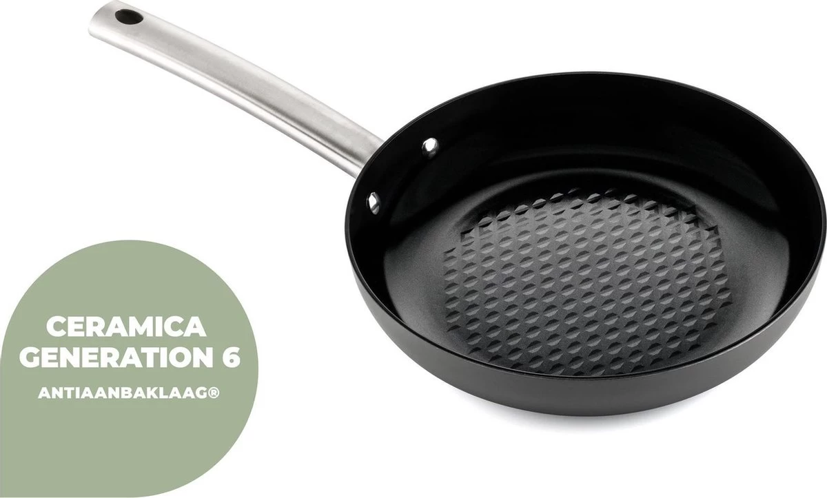 ISENVI Murray Combideal - Keramische Koekenpannen - RVS Grepen 5 ISENVI Murray Combideal - Keramische Koekenpannen - RVS Grepen - Afbeelding 5