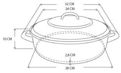 Royalty Line - Marble Soep/braadpan - Met Glazen Deksel Zwart - 24 CM. RL-BS24ML -Korting Op Keukengerei 1200x727 5