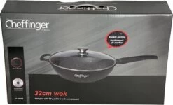 Cheffinger Wokpan Met Deksel - 32cm - Zwart - Pan - Keukenaccessoires 13 Cheffinger Wokpan Met Deksel - 32cm - Zwart - Pan - Keukenaccessoires -Korting Op Keukengerei 1200x730 5
