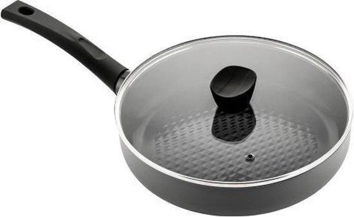 ISENVI Avon Keramische Hapjespan 26 CM - Ergo Greep 1 ISENVI Avon Keramische Hapjespan 26 CM - Ergo Greep