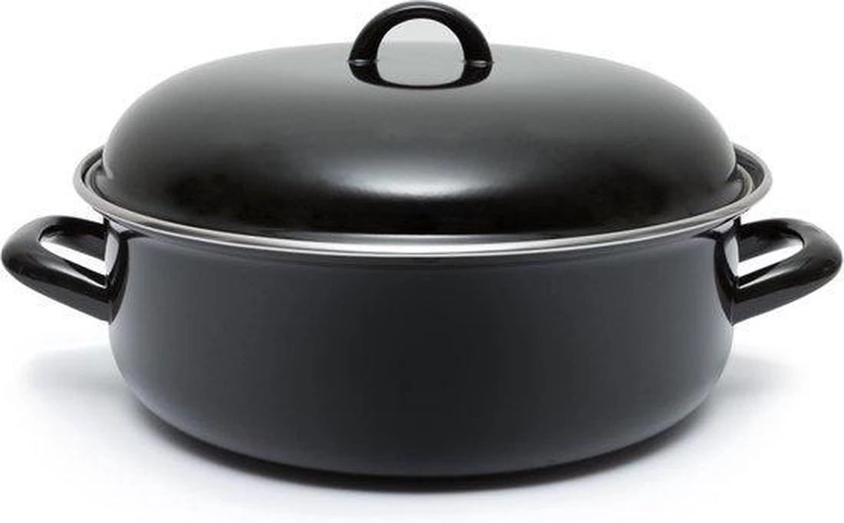 CasaLupo Emaille Braadpan Cooking - ø 28 Cm / 6 Liter 9 CasaLupo Emaille Braadpan Cooking - ø 28 Cm / 6 Liter - Afbeelding 9
