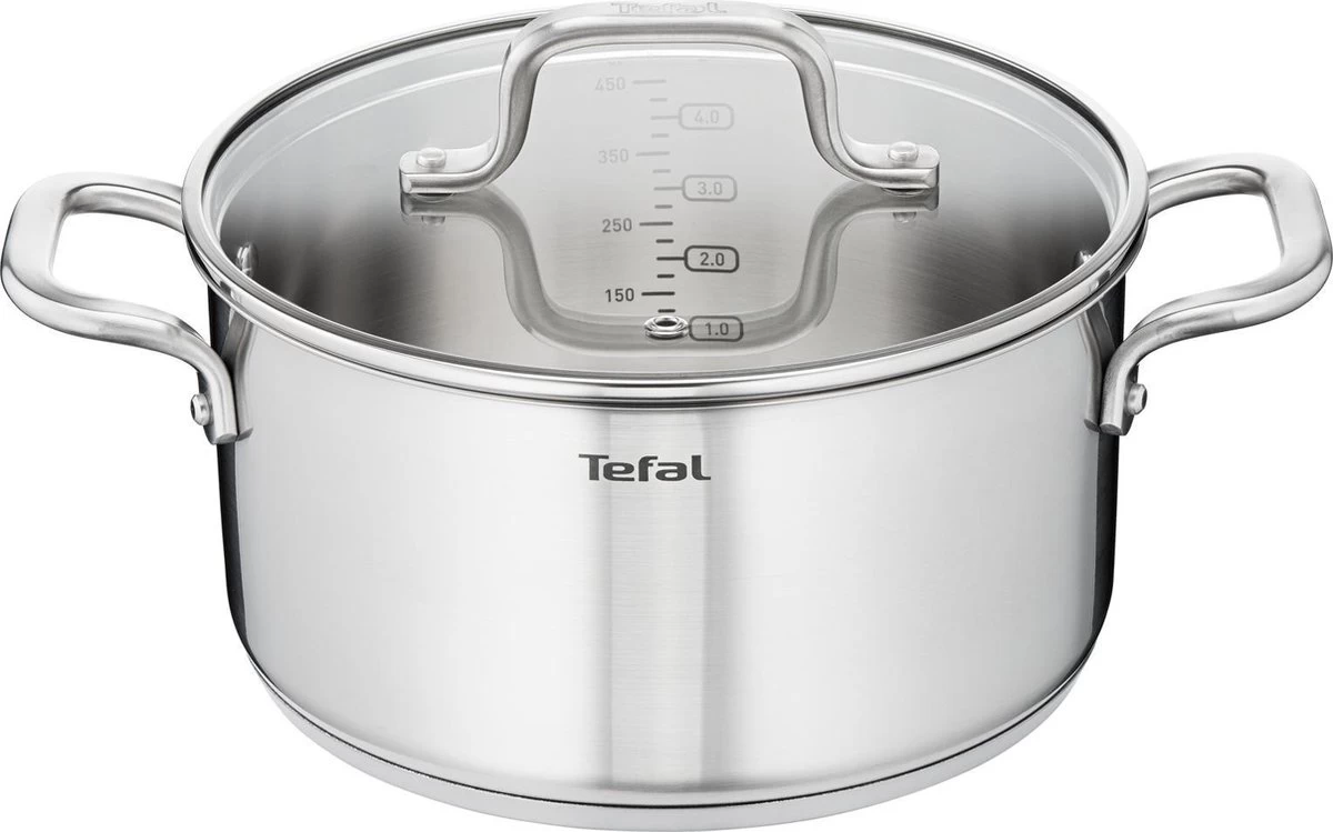 Tefal Virtuoso Pannenset 5 Delig - Hoge Kookpan Ø 22 Cm + Steelpan Ø 16 Cm + Kookpannen Ø 18/20/24 Cm 11 Tefal Virtuoso Pannenset 5 Delig - Hoge Kookpan Ø 22 Cm + Steelpan Ø 16 Cm + Kookpannen Ø 18/20/24 Cm - Afbeelding 11