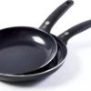 GreenPan Cambridge Koekenpannenset Ø 24cm + Ø 28cm - Zwart - Inductie - PFAS-vrij