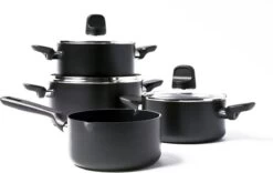 GreenPan Memphis Pannenset - 4-delig - Zwart - Inductie - PFAS-vrij